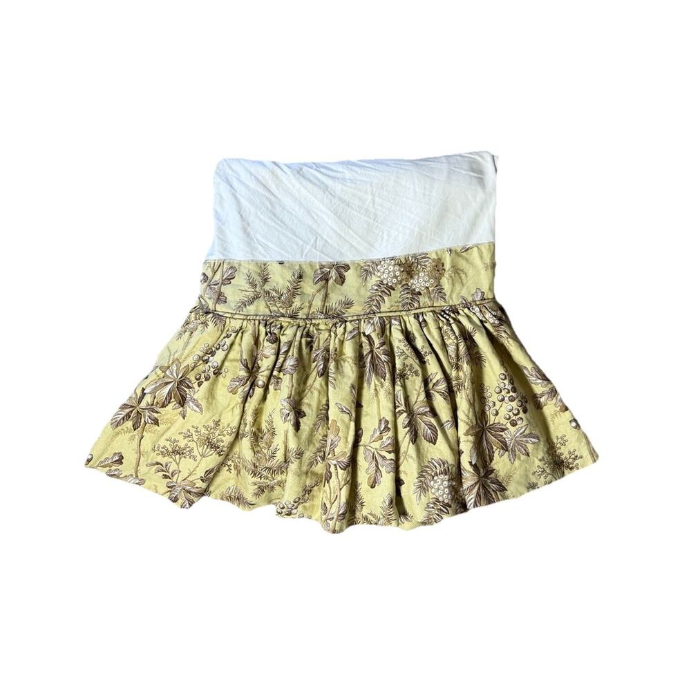 Custom Made Schumacher Brantwood Pine Bed Skirt Twin Size Floral Green Bedding